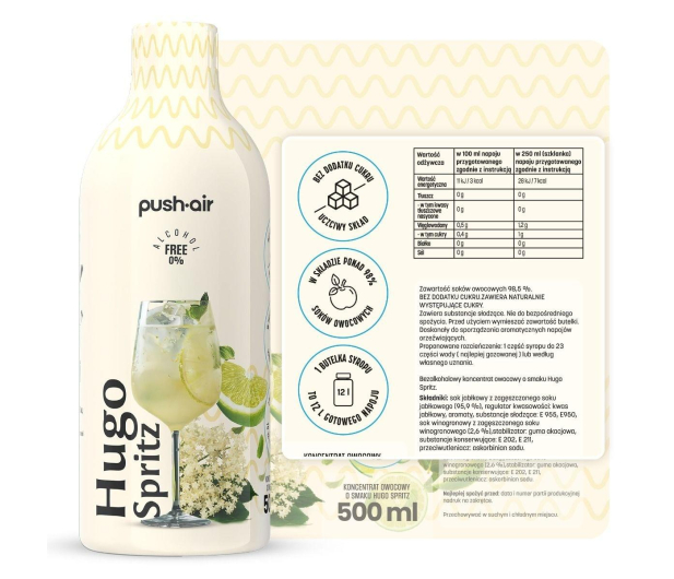 Dafi BEZALKOHOLOWY KONCENTRAT NAPOJU HUGO SPRITZ  500 ML - 1484369 - zdjęcie 2